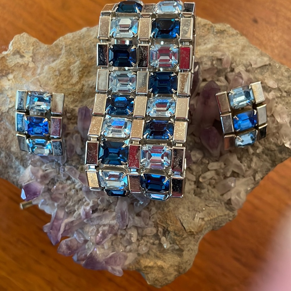 Vintage Coro Bracelet and Clip on Earrings